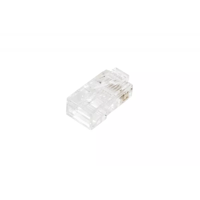 DIGITUS connettore modulare RJ45 (8P8C) pass-through, CAT 5e, non schermato, AWG 26-24, 100 pezzi (X-ML-5U-EZ)