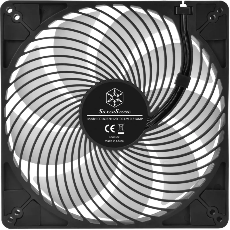 Ventola per case SilverStone Air Penetrator 184i ARGB 180mm - nero