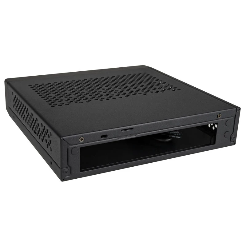 Akasa Cypher MX3 - mini-tower - PC - SGCC - nero - Thin Mini-ITX - disco fisso - alimentazione (A-ITX38U3-M1B)