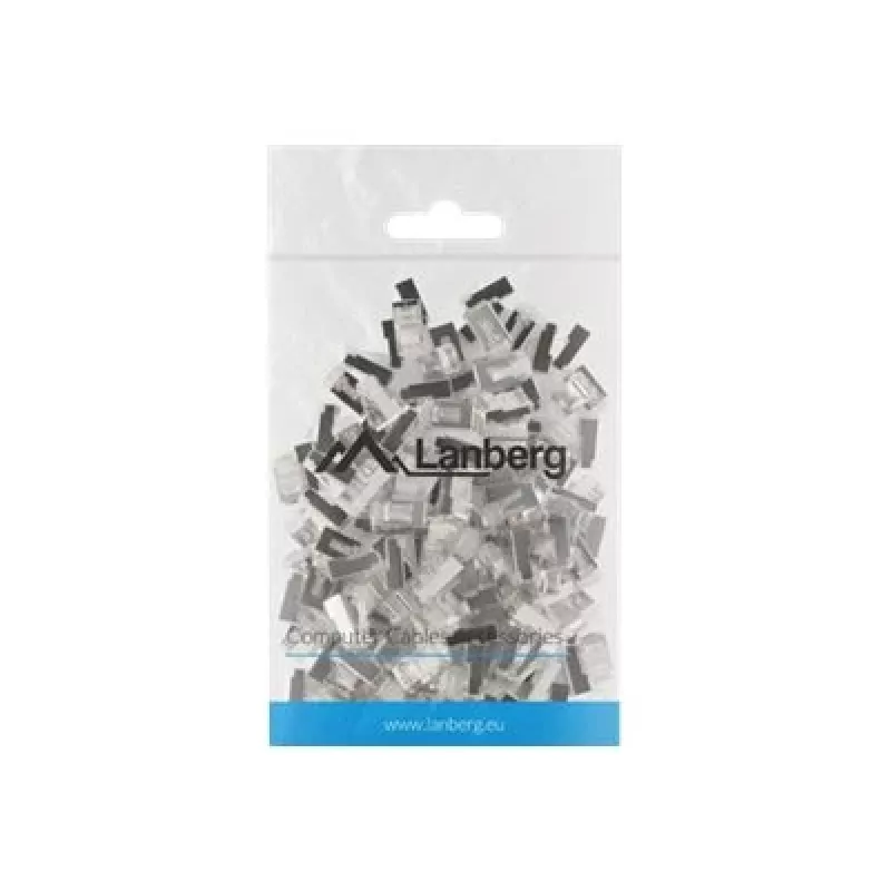 Lanberg PLS-5000 connettore per fili RJ-45 acciaio inox - trasparente (PLS-5000)