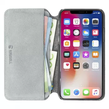 Custodia a libro Krusell Broby 4 Card SlimWallet iPhone XS Max