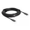 Cavo attivo ottico DeLOCK USB-C video + dati + PD 10 m nero