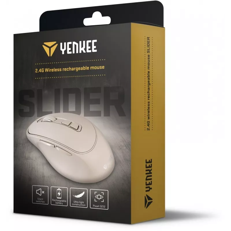 Mouse wireless 2,4 GHz ricaricabile 6 tasti 2400 dpi 45