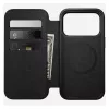 Custodia folio in pelle per smartphone Nomad Modern Leather Folio per iPhone 17 Pro – marrone, per 6,3 pollici (16 cm), 4 scomparti per carte