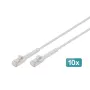 Cavo patch pieghevole Digitus CAT 6A F-FTP, rame, 3 m, grigio, 10 pezzi