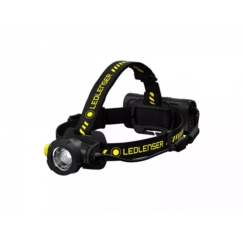 Torcia frontale Led Lenser H15R Work nera gialla