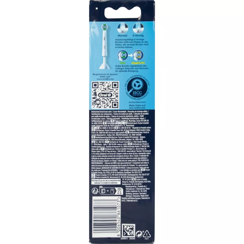 Oral-B Pro Precision Clean testine di ricambio, confezione da 8 (861073)