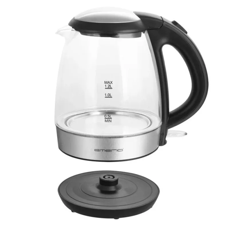 Bollitore Emerio 1,2L 2200W vetro