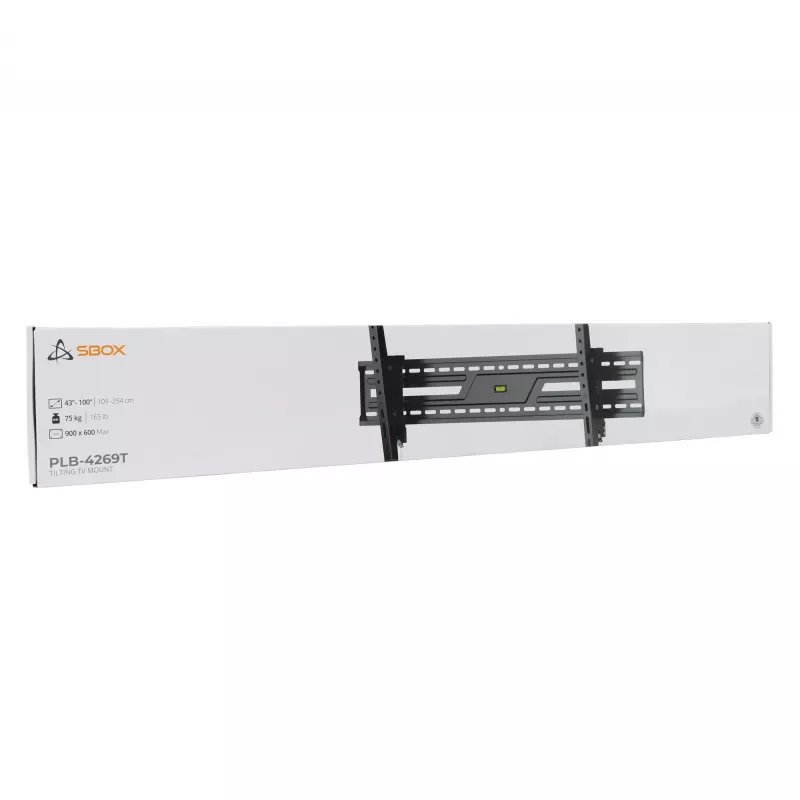 Supporto da parete/soffitto SBOX PLB-4269T-2 per display da 43–100 kg, piattaforma 900×600 mm