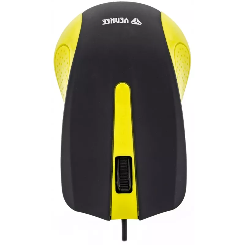 Mouse USB con cavo, 3 tasti, superficie gommata