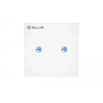 Interruttore smart WLAN Tellur SS2N — 2 porte, 1800 W totali, 10 A per canale