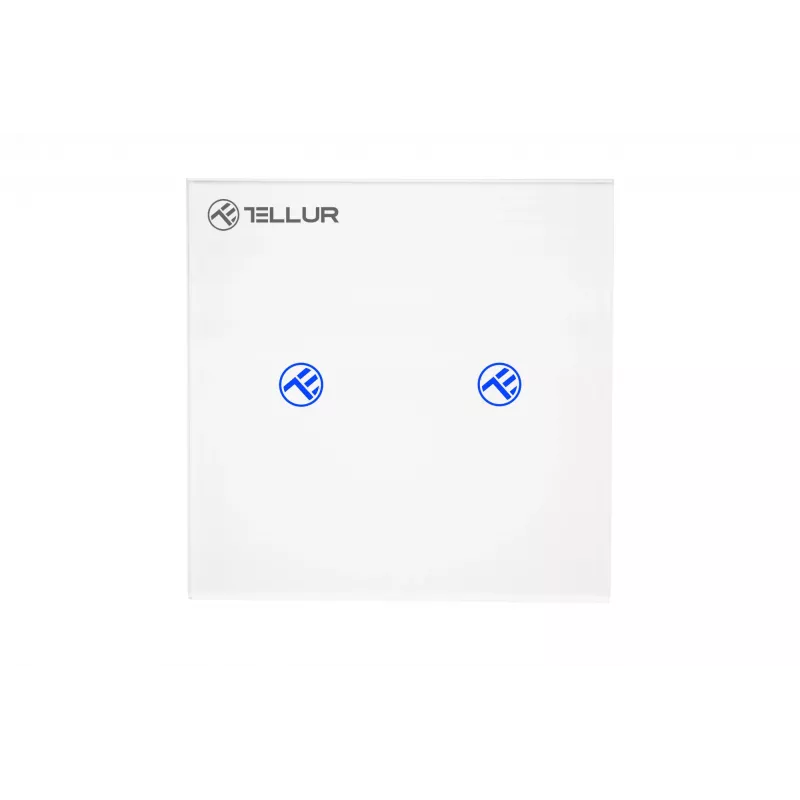 Interruttore smart WLAN Tellur SS2N — 2 porte, 1800 W totali, 10 A per canale