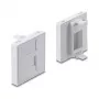Coperchio per modulo Keystone a scatto 45×45 mm DELOCK Easy 45 per 1 porta, ABS, bianco, con tappo parapolvere