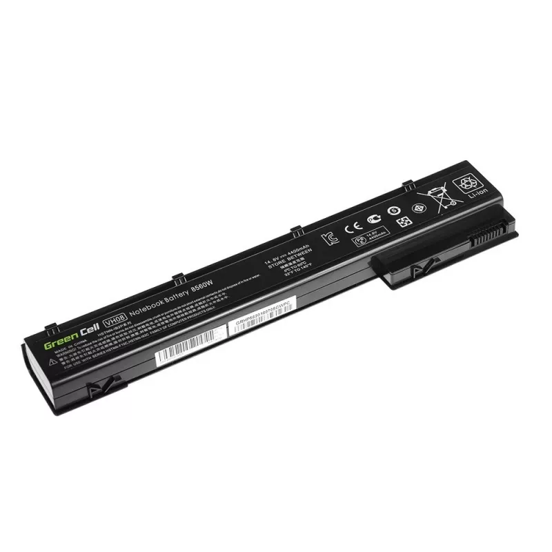 Batteria Green Cell HP56 per HP EliteBook 8560w 8570w 8760w 8770w, Li-Ion 4400 mAh, nero