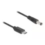 Cavo di alimentazione USB Type-C DeLOCK 1 m 5,5 x 2,1 mm connettore maschio 5 V 1,5 A