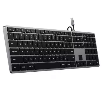 Tastiera Satechi sottile W3 USB-C con tastierino numerico (Space Gray)