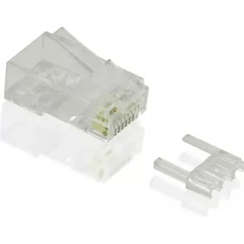 VALUE connettore di rete - RJ-45 (M) - non schermato - CAT 6e - trasparente (confezione da 100)