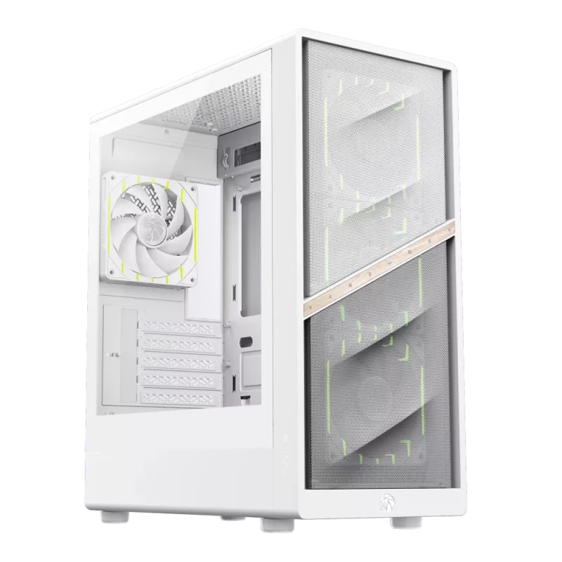 Case Gamemax | AERIS 330 MW | bianco | Mini-Tower | alimentatore non incluso