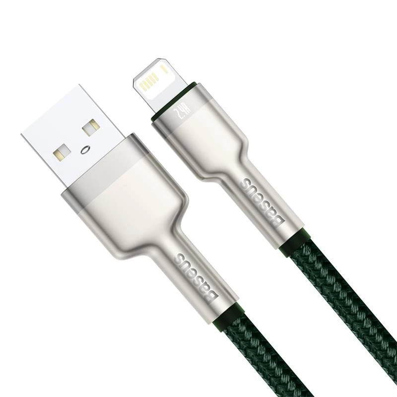 Cavo USB-A a Lightning Baseus 1 m, verde