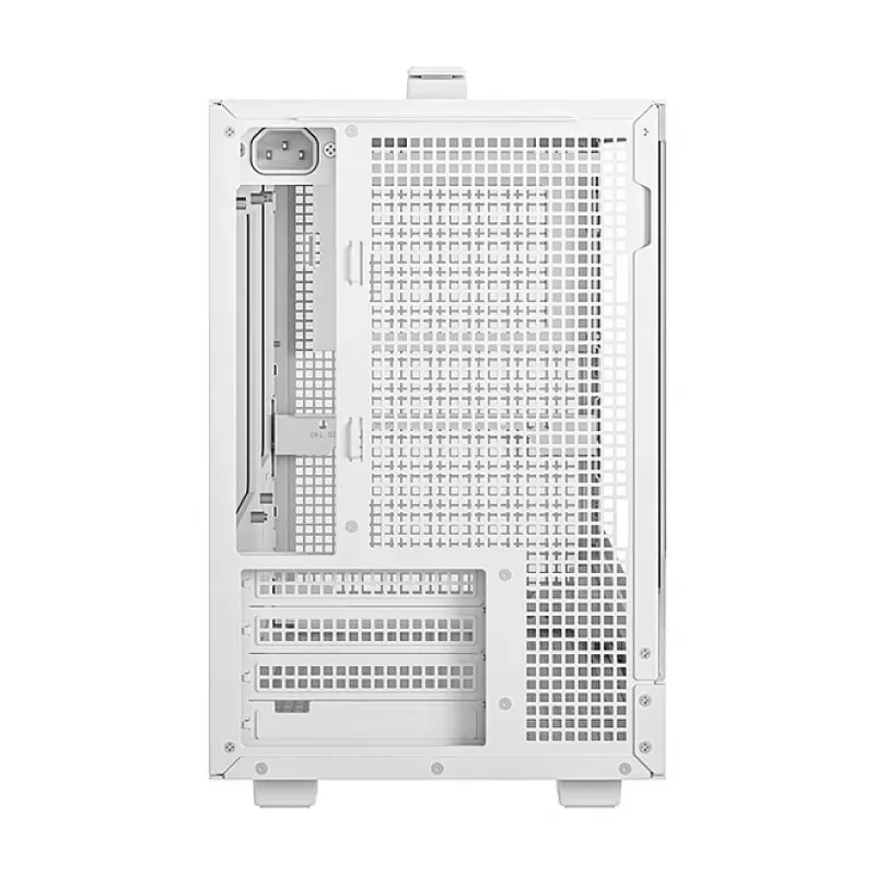Case per computer DeepCool CH160 PLUS WH Small Form Factor bianco, microATX, vetro temperato, USB-C