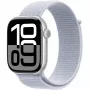 APPLE Watch Series 10 GPS 46 mm cassa in alluminio argento con cinturino Sport Loop Blue Cloud
