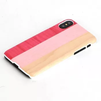 Custodia per smartphone man and wood per iPhone X/XS — pink pie white