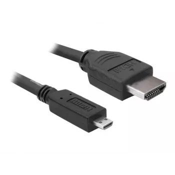 DeLOCK - Cavo video / audio - HDMI - 32 AWG - HDMI, 19 poli (M) - 19 poli Micro-HDMI (M) - 3 m (82663)