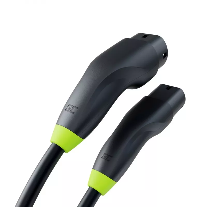 Cavo di ricarica Green Cell EVKABGC03 — Tipo 2, 5 m, 11 kW, per veicoli elettrici
