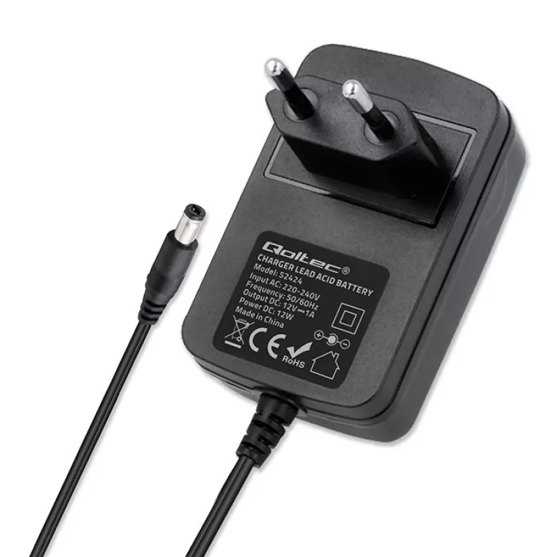 Caricabatterie QOLTEC caricabatterie per AGM GEL STD 12V 1,5A