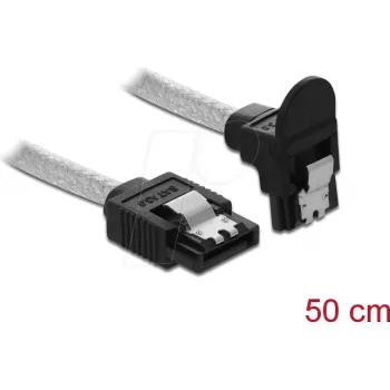Cavo SATA DeLOCK 85346 0,5 m nero trasparente