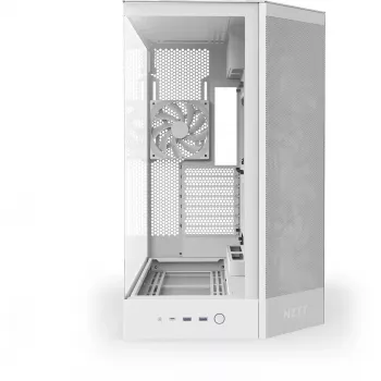 Case PC NZXT H9 Flow Midi Tower bianco – ATX/EATX/Micro ATX/Mini-ITX, 3x140mm anteriore, 1x120mm posteriore, 2 vani 3,5