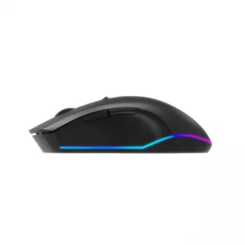Mouse ottico RF wireless Gembird MUSGW-6BL-02 — per destrorsi, 3200 DPI, 6 tasti, nero, RGB