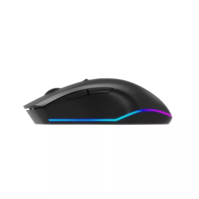 Mouse ottico RF wireless Gembird MUSGW-6BL-02 — per destrorsi, 3200 DPI, 6 tasti, nero, RGB
