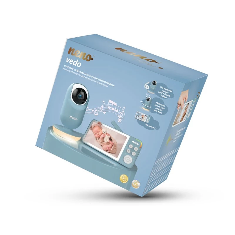 Vedo blu babyphone elettronico con ricevitore wireless