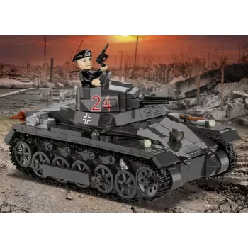 Kit di costruzione Cobi Panzer I Ausf. B – 654 pezzi, modello dettagliato da costruzione