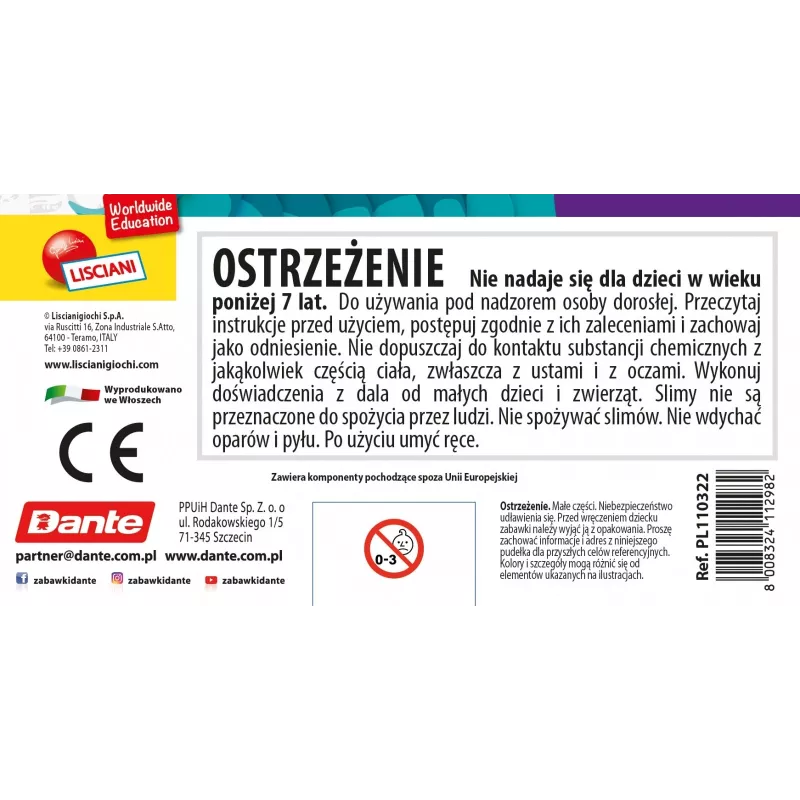 Handsqueezer Liscianigiochi Slumi Science Axolotl modello 304-PL110322 per gioco educativo