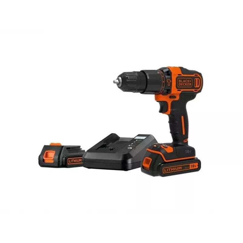Black & Decker BDCHD18K1B2-QW trapano 1400 giri/min