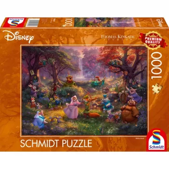 Thomas Kinkade Studios: Disney - Robin Hood, puzzle 1000 pezzi