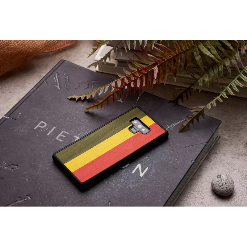 Custodia per smartphone man and wood per Samsung Galaxy Note 9 — Reggae nero custodia protettiva
