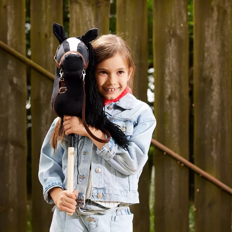 Cavallo a bastone HOPPIHORSE Hobby Horse A3 nero