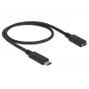 Cavo USB DeLOCK 85532 USB 3.2 Gen 1 0,5 m USB-C nero