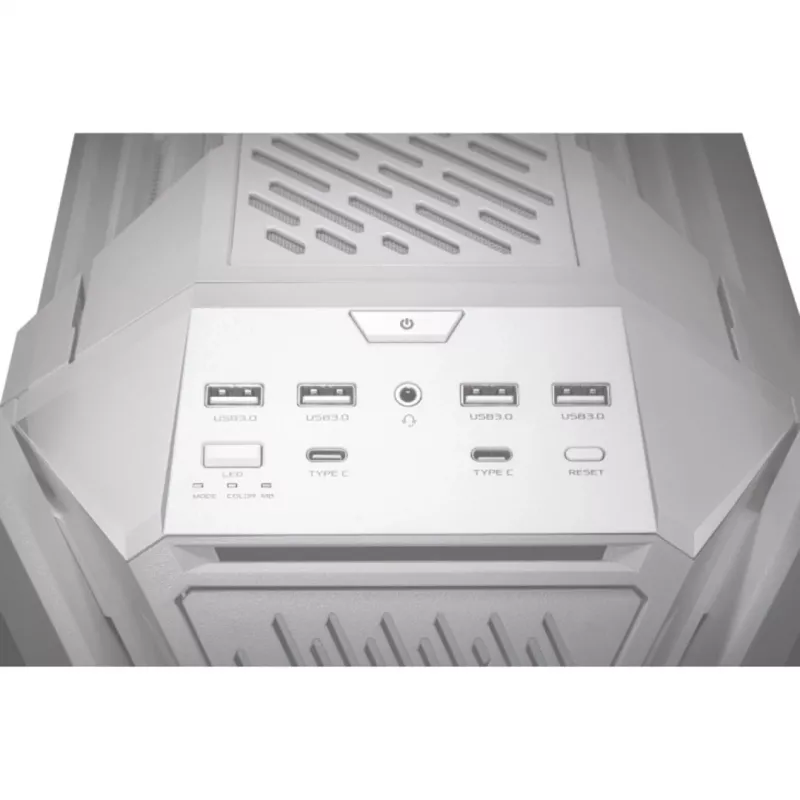 ASUS ROG GR701 Hyperion White, PC, Bianco, ATX, EATX, micro ATX, Mini-ITX, Alluminio, Multi, Front