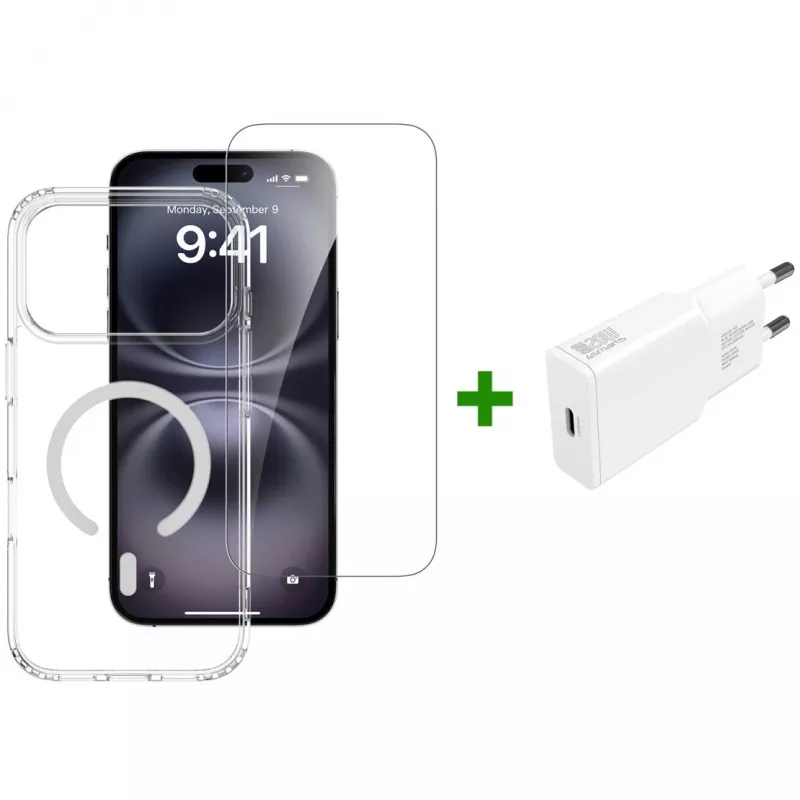 4smarts 3in1 Premium Starter Set per Apple iPhone 17 Pro Max, compatibile con MagSafe