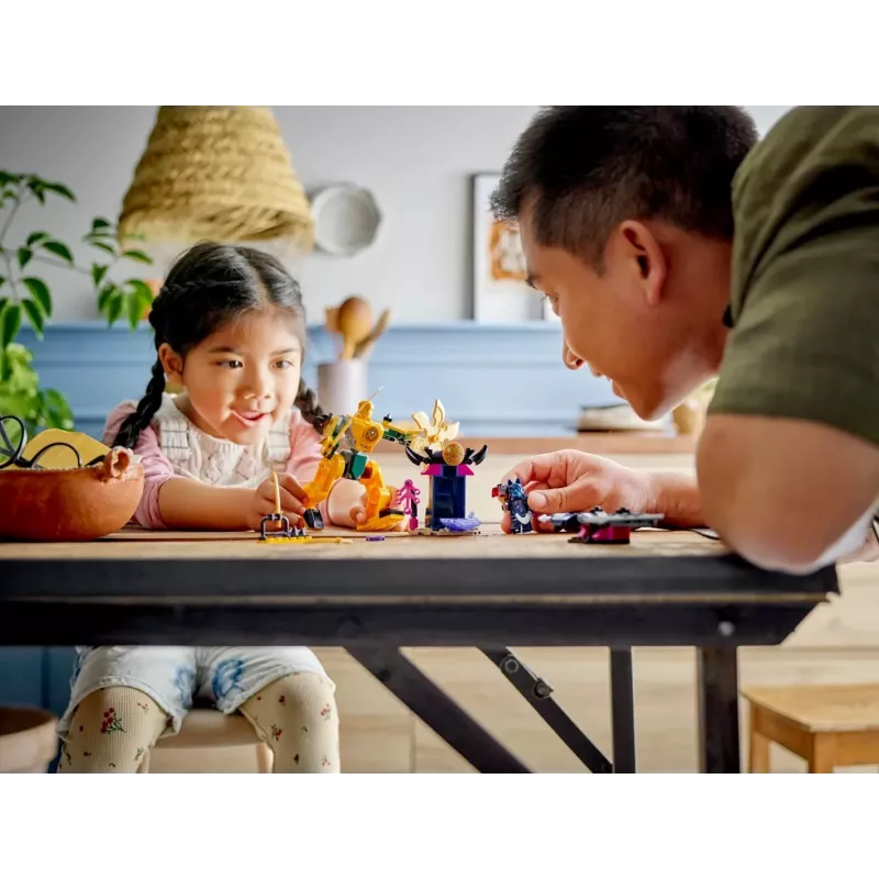 LEGO NINJAGO Mech da battaglia di Arin action figure giocattolo ninja per ragazzi e ragazze da 4 anni, set Dragons Rising con minifigure Arin e mini-kata