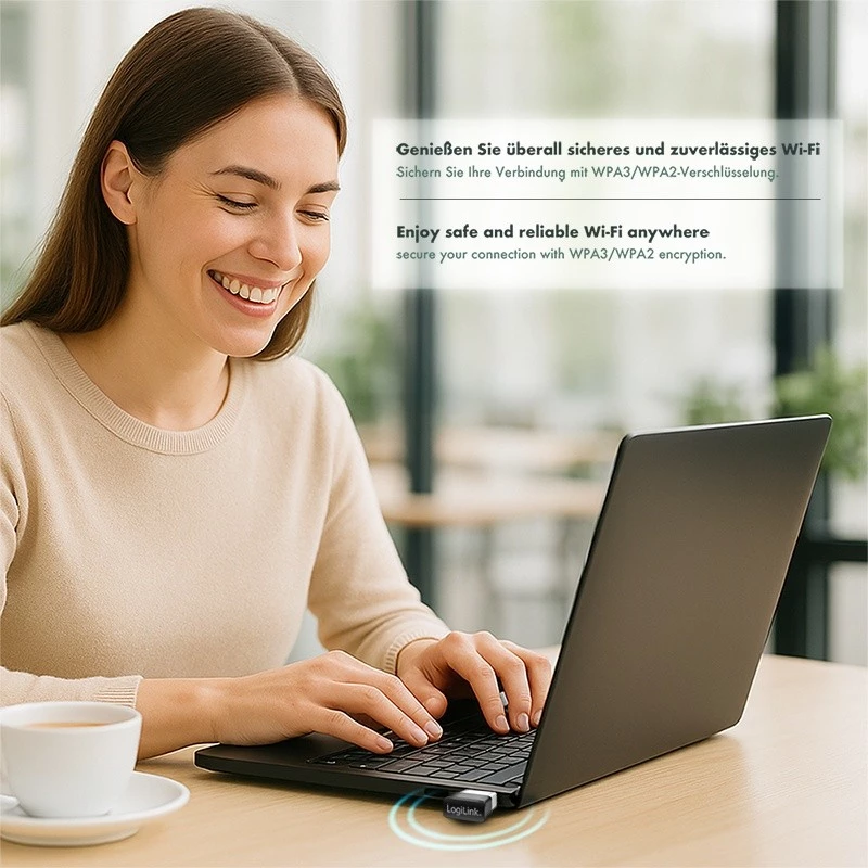 Adattatore WLAN USB wireless, 11ac, 650 Mbit