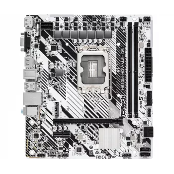 Scheda madre ASRock H610M-HDV/M.2+ D5 — Intel H610, LGA 1700, microATX, 2× DDR5 DIMM, M.2, HDMI 2.1, DP 1.4
