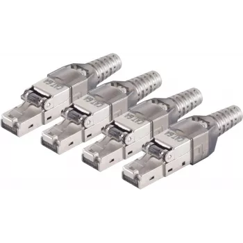 Connettore maschio RJ-45 ShiverPeaks BS08-51001-4 grigio