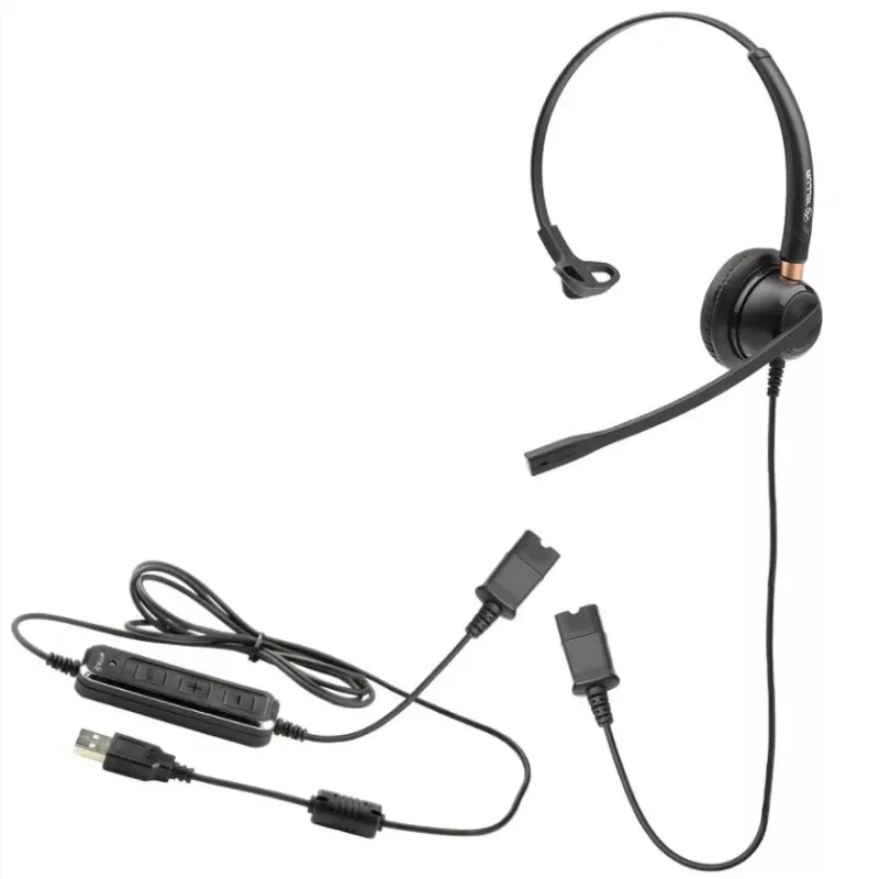 Cuffie con microfono Tellur Voice 510N monofoniche USB nero