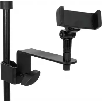 Supporto per tablet e smartphone Omnitronic IH-3 – regolabile in altezza, compatibile con diversi dispositivi