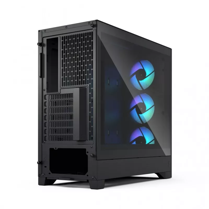 Fractal Design Pop 2 Air nero Solid case per PC midi-tower — supporto ATX, 3x ventole frontali 120 mm, vani per unità 2,5/3,5 pollici, 215×481×462 mm